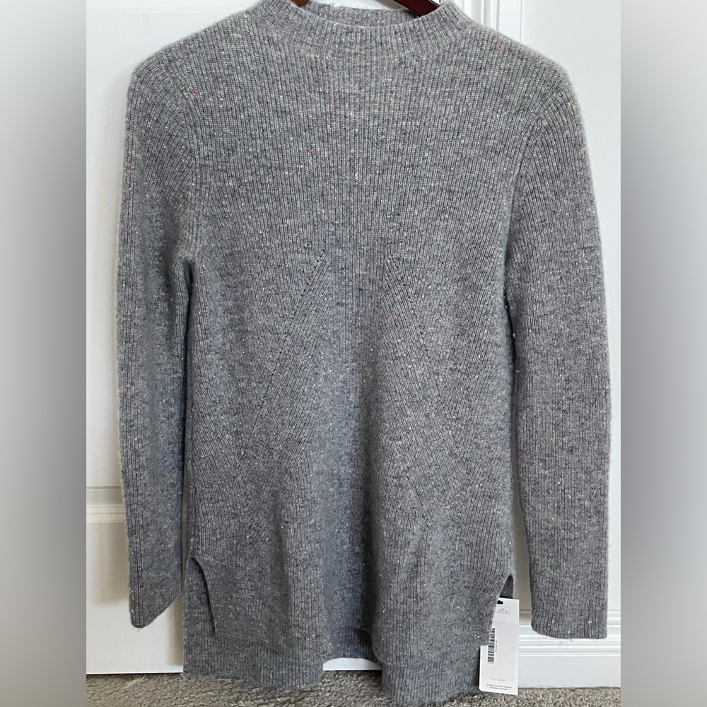 St John Designer Cashmere Mock Neck Sweater Size Small
